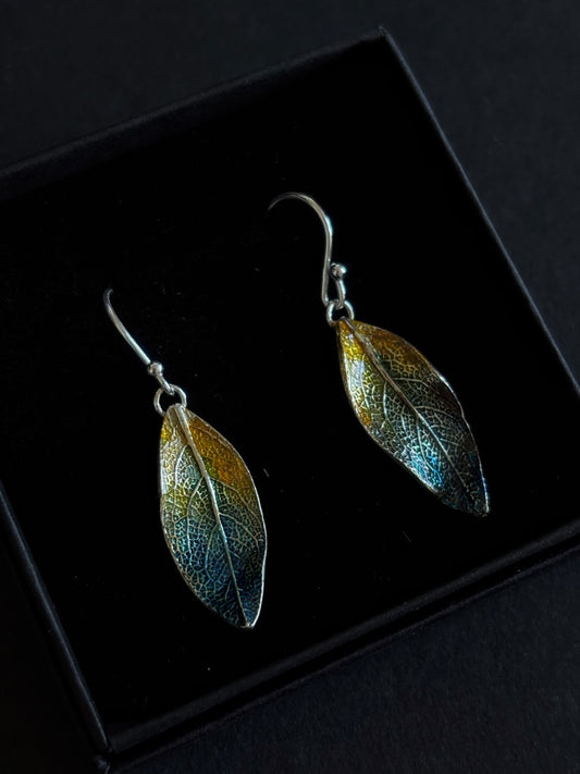 Colourful sage earrings - Medium